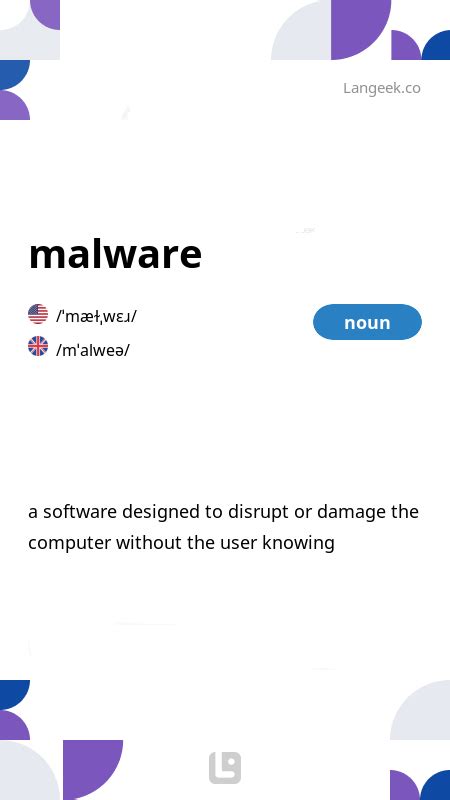 malware noun .